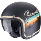 SCORPION Belfast EVO Adonis - Open Face Helm - Zwart - Polycarbonaat