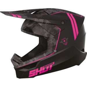 Shot - Furious Offroadhelm - Zwart - SRS Synthetische Versterkte Schaal