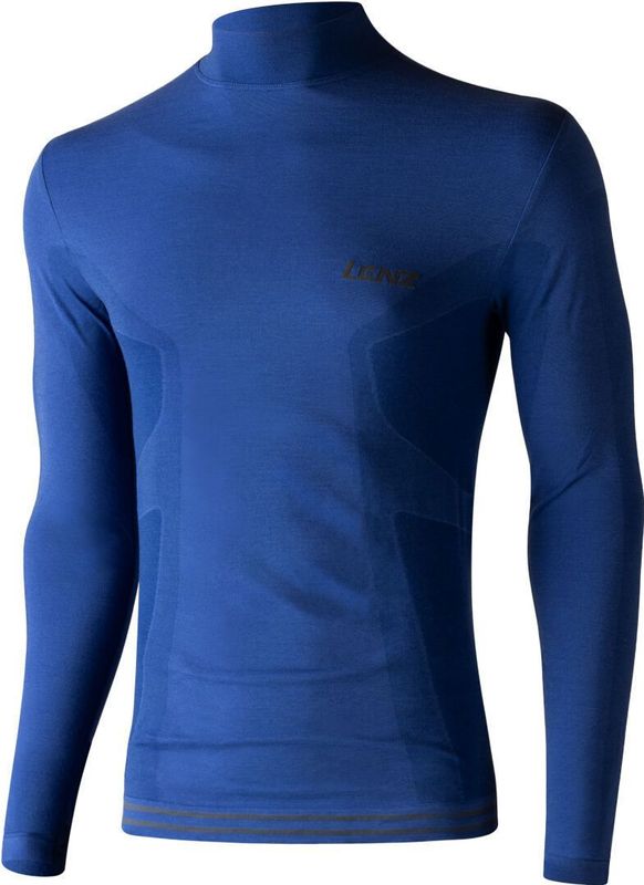 Lenz - Merino 6.0 Turtle Neck - Lange Mouwen Basislaag - Zwart - Synthetisch