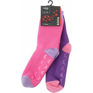 Lenz Rubber Print Kindersokken - 2 stuks