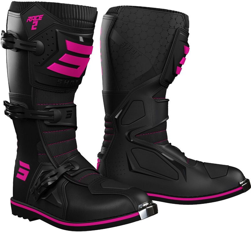 Shot - Race 2 - Off-road Laarzen - Anatomisch Voorgebogen - Premium Synthetisch Leer