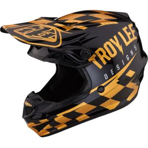 Troy Lee Designs SE4 Polyacrylite Race Shop MIPS Motorcross Helm