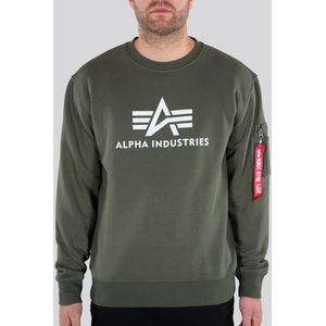 Sweater - Dark Olive - Katoen/Polyester - Regular Fit