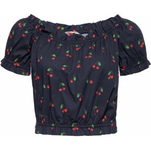 Queen Kerosin Cherry Dames Blouse