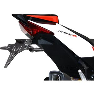 PROTECH kentekenplaathouderset inclusief reflector en plaatverlichting RVS gepoedercoat zwart