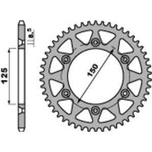 PBR Standaard C45 stalen achtertandwiel 899 - 520