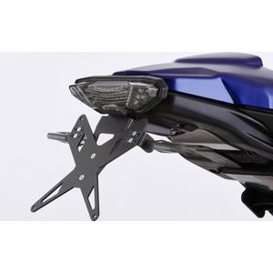 PROTECH kentekenhouderkit inclusief reflector en plaatlicht roestvrij staal/gepoedercoat aluminium zwart
