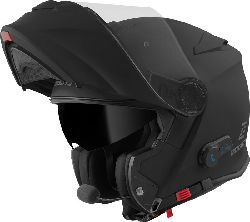 Bogotto - H271 - Systeemhelm - Mat Zwart - Polycarbonaat
