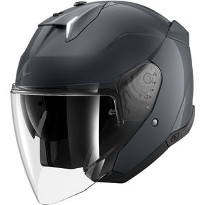 SHARK - Skwal i3 Jet Blank - Motorhelm - Zwart - Thermoplastisch