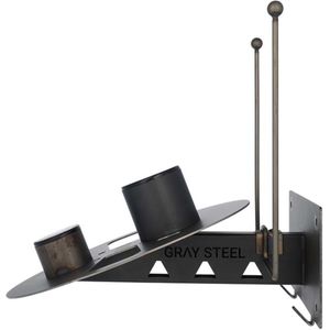 Gray Steel - X7 Helmhouder - Gun Metal Kleur - 7-in-1 Ophangsysteem