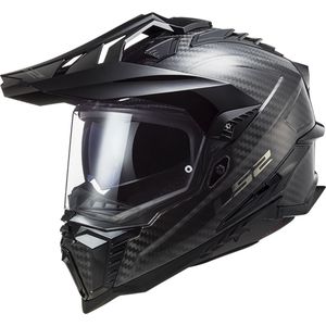LS2 - MX701 C Explorer - Adventure Helm - Glans Carbon - Zwart