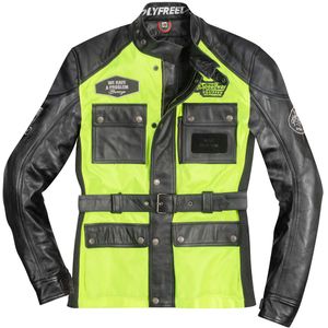 HolyFreedom Quattro Vision Motorfiets lederen/textiel jas