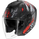 Shark - RS Carbon Shaytan - Open Helm - Zwart/Rood/Antraciet - Carbon Fiber