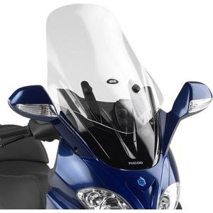 GIVI voorruit transparant, 640 mm hoog, 500 mm breed voor Piaggio X9 200-250-500 Evolution (03-08) Voorruit