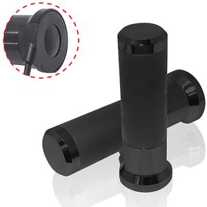 KOSO Verwarmde handgrepen titanium, zwart