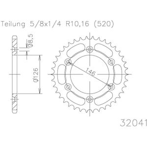 ESJOT Sprocket, 44 tanden