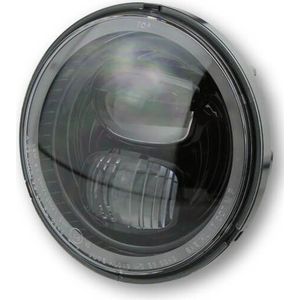 HIGHSIDER LED hoofdkoplamp insert TYPE 7 met parkeerlicht ring, rond, zwart, 5 3/4 inch