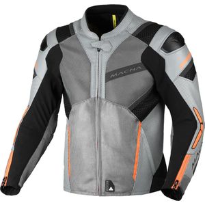 Macna Galvic geperforeerde motorfiets lederen/textiel jas