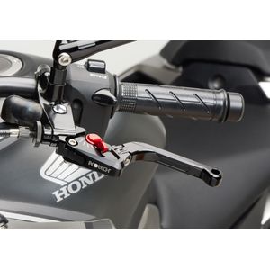 PROTECH remhendel Race 6061-T6-Aluminium zwart geanodiseerd / verstelinrichting rood zwart/rood