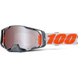 100% Armega HiPER Silver Motorcross bril