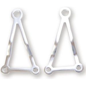 SHIN YO Aluminium lamphouder, filigree, gepolijst