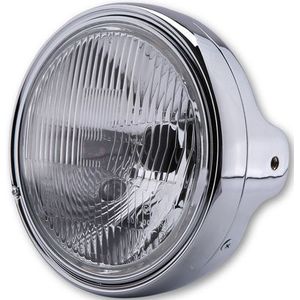 HIGHSIDER smart 7 inch LTD koplamp, H4 insert, zijmontage, glas met reliëf, verchroomd