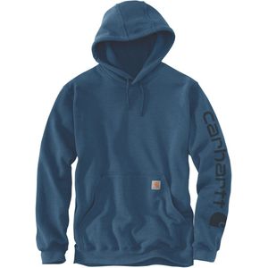 Carhartt - Sleeve Logo Hoodie - Deep Ocean Heather - Katoen/Polyester