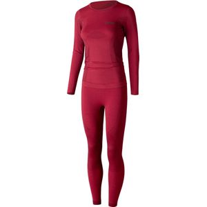 Lenz Merino Dames rood functioneel ondergoed set