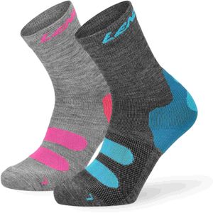 Lenz - Outdoor 1.0 - Half Lange Sokken - Grijs - 2 Paren