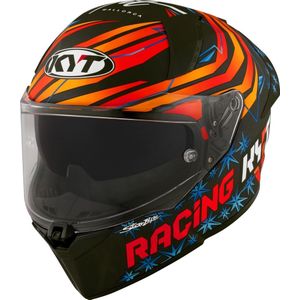 KYT - R2R Max Replica Fernandez - Integraalhelm - Oranje/Blauw/Zwart - Hoogwaardige Materialen
