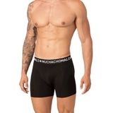 Muchachomalo 3-Pack Heren Boxershort - Black/White Solid