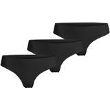 Bjorn borg 3-pack dames strings - Black Beauty - Naadloos dames ondergoed