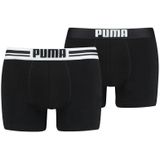 Puma Heren Boxershort - 2-Pack Placed Logo  - Zwart