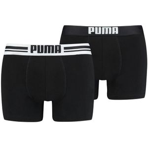 Puma Heren Boxershort - 2-Pack Placed Logo  - Zwart
