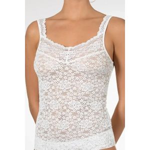 Nina von C - Millefleurs - Dames Hemd - Blauw - Luxe Kanten Onderhemd