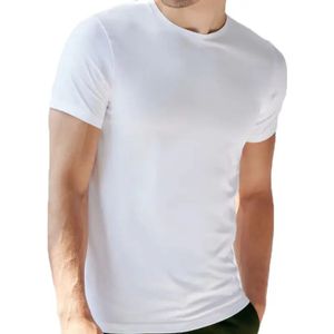 HL-tricot heren T-shirt korte mouw - 100% Katoen  - Wit