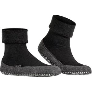 FALKE Cosyshoe pantoffels - Anti slip sokken heren - Wollen anti slip huissokken - Warm winter sokken  - Zwart