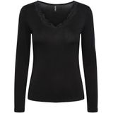 Dames-T-shirt met lange mouwen Pieces Barbera