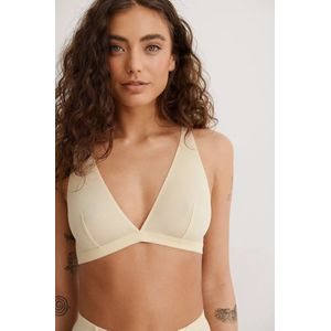 Na-KD - Soft Micro Top - Creme - 92% Polyamide, 8% Elastaan