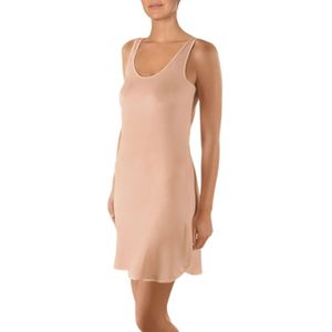 Onderjurk 90CM - breed bandje - Antistatische viscose onderjurk met brede bandjes  - Huidkleur