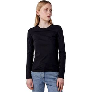 Pieces dames ondershirt lange mouw - Long Tee  - Zwart