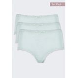 Nina von C - Dames Tailleslip - Kant - 3-pack - Vrolijke Kleuren - Modal