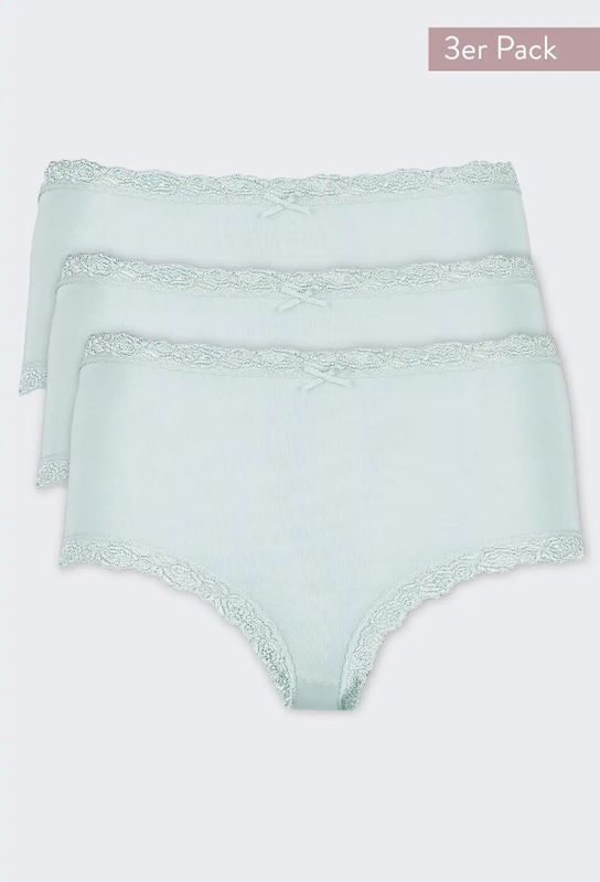 Nina von C - Dames Tailleslip - Kant - 3-pack - Vrolijke Kleuren - Modal