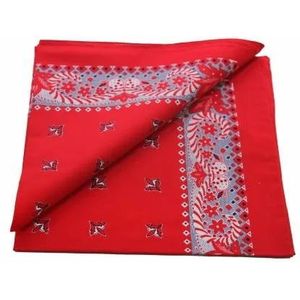 Boeren zakdoek Franse lelie 55 x 55 cm  - Rood