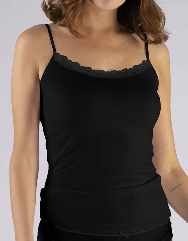 Nina von C - Spaghetti Hemd - Dames - Kant - Modal