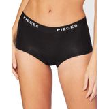 Pieces  4-Pack Dames shorts - Solid  - Zwart