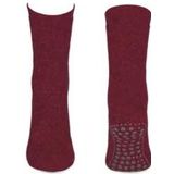 Basset Homepads Antislip sokken 1 paar bordeaux