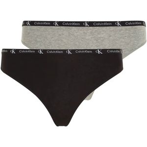 Calvin Klein 2-pack strings dames - CK96  - Zwart