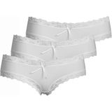 J&C - 3-pack - Kanten Ondergoed - Grijs - Microfiber