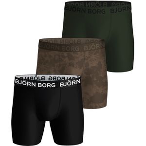 Bjorn Borg 3-pack heren boxershort - Performance - Combi  - Groen